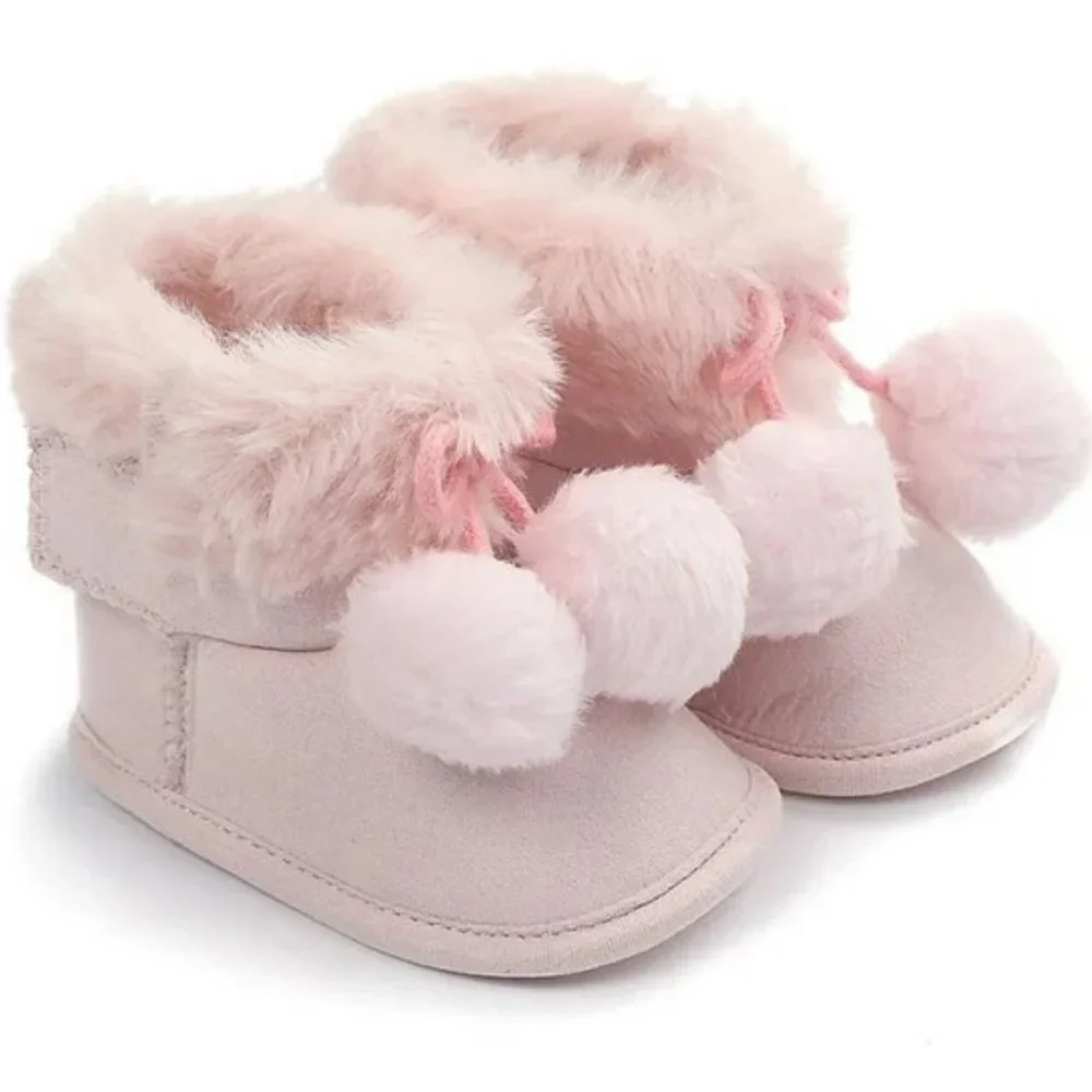 EFINNY Baby Girl Boots Shoes Warm Wool Snow Winter Anti-Slip New With Tags